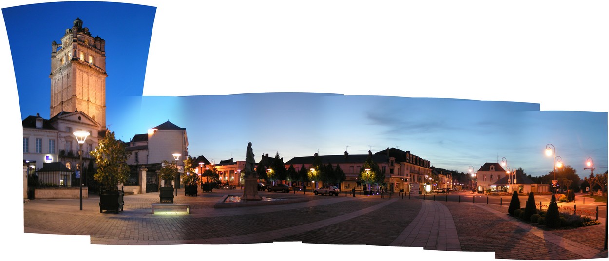 Loches-nacht bei Nacht