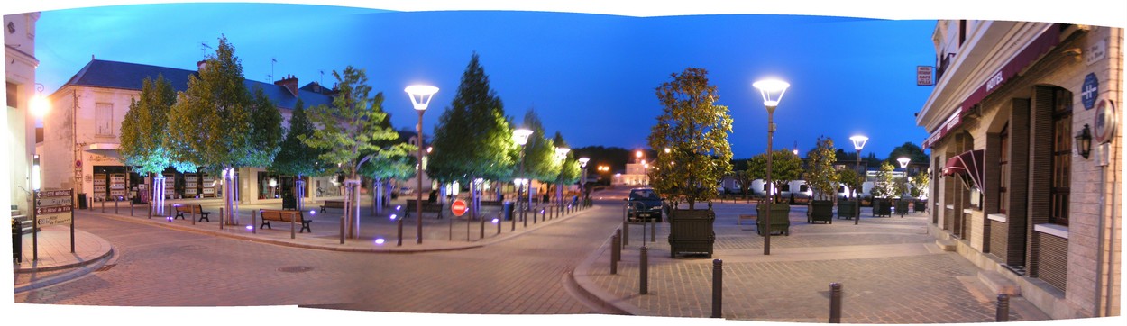 Loches-nacht bei Nacht