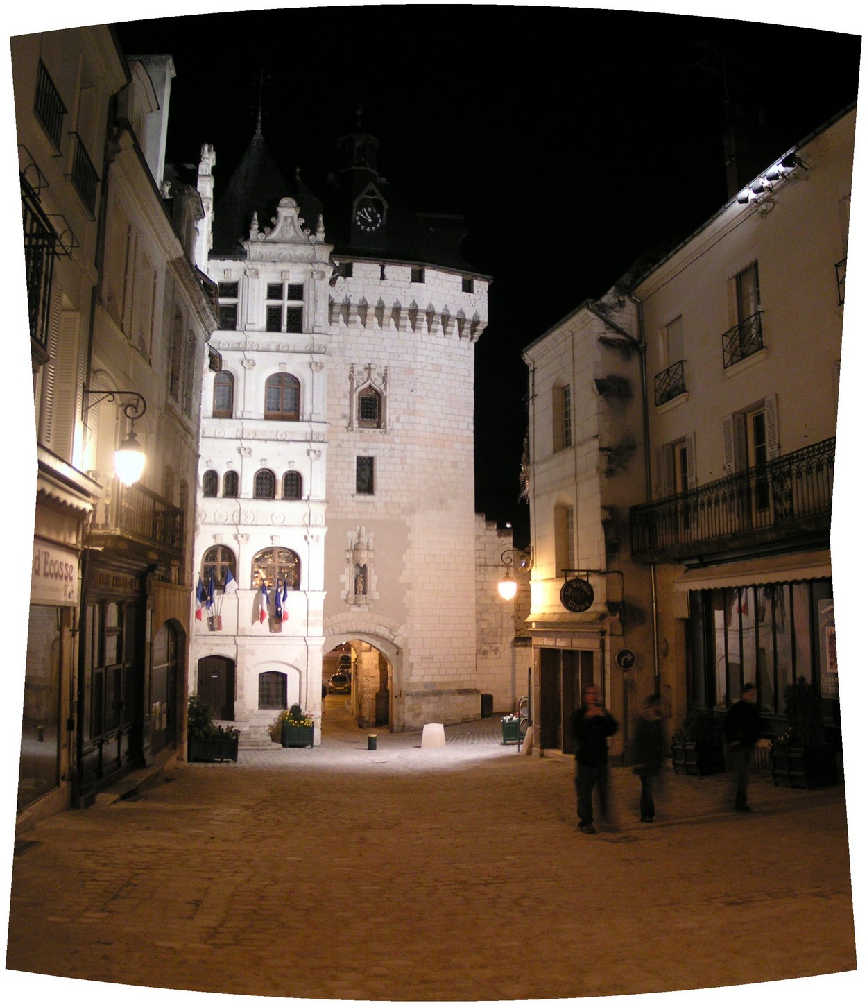 Loches-nacht bei Nacht