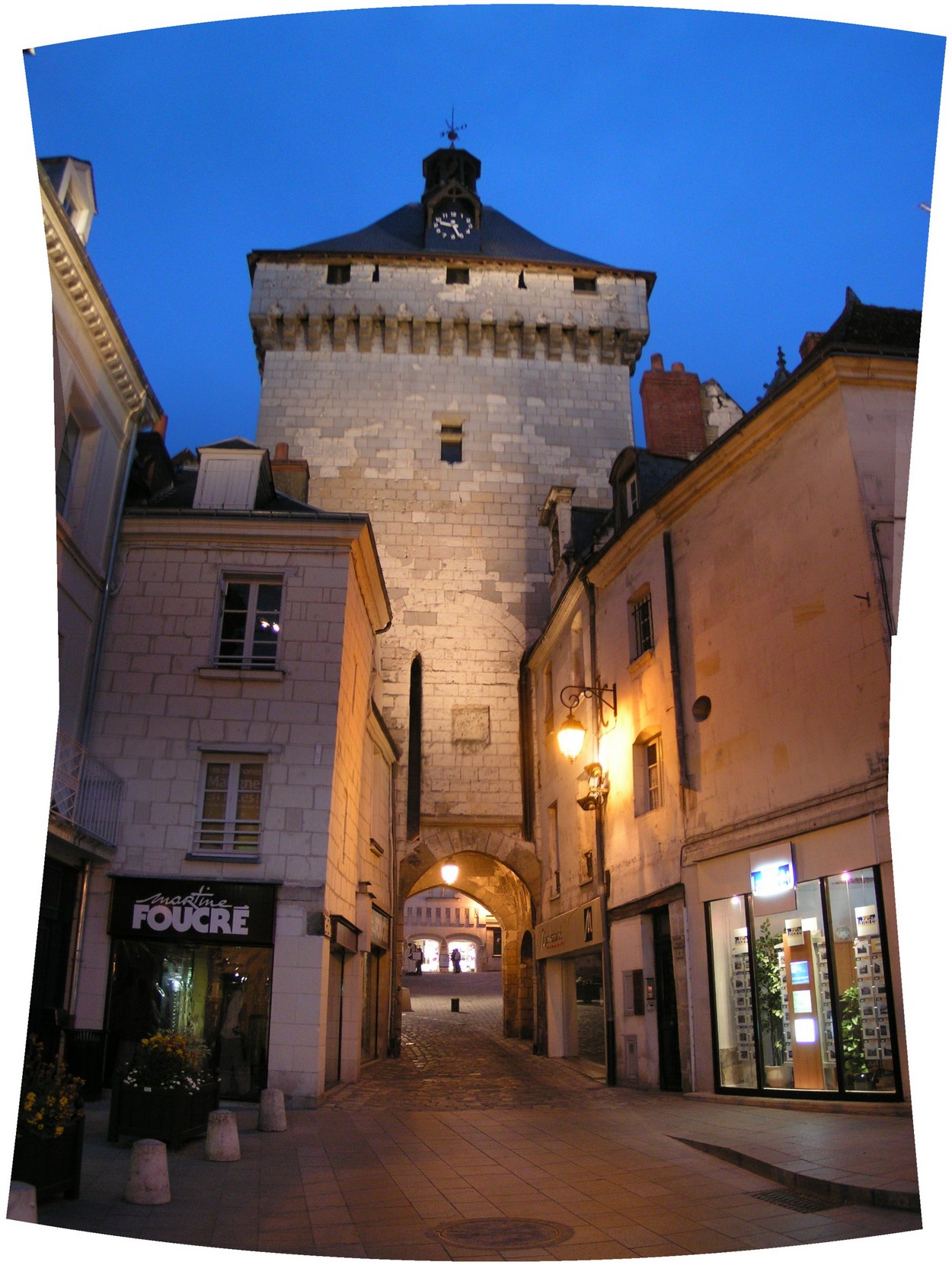 Loches-nacht bei Nacht